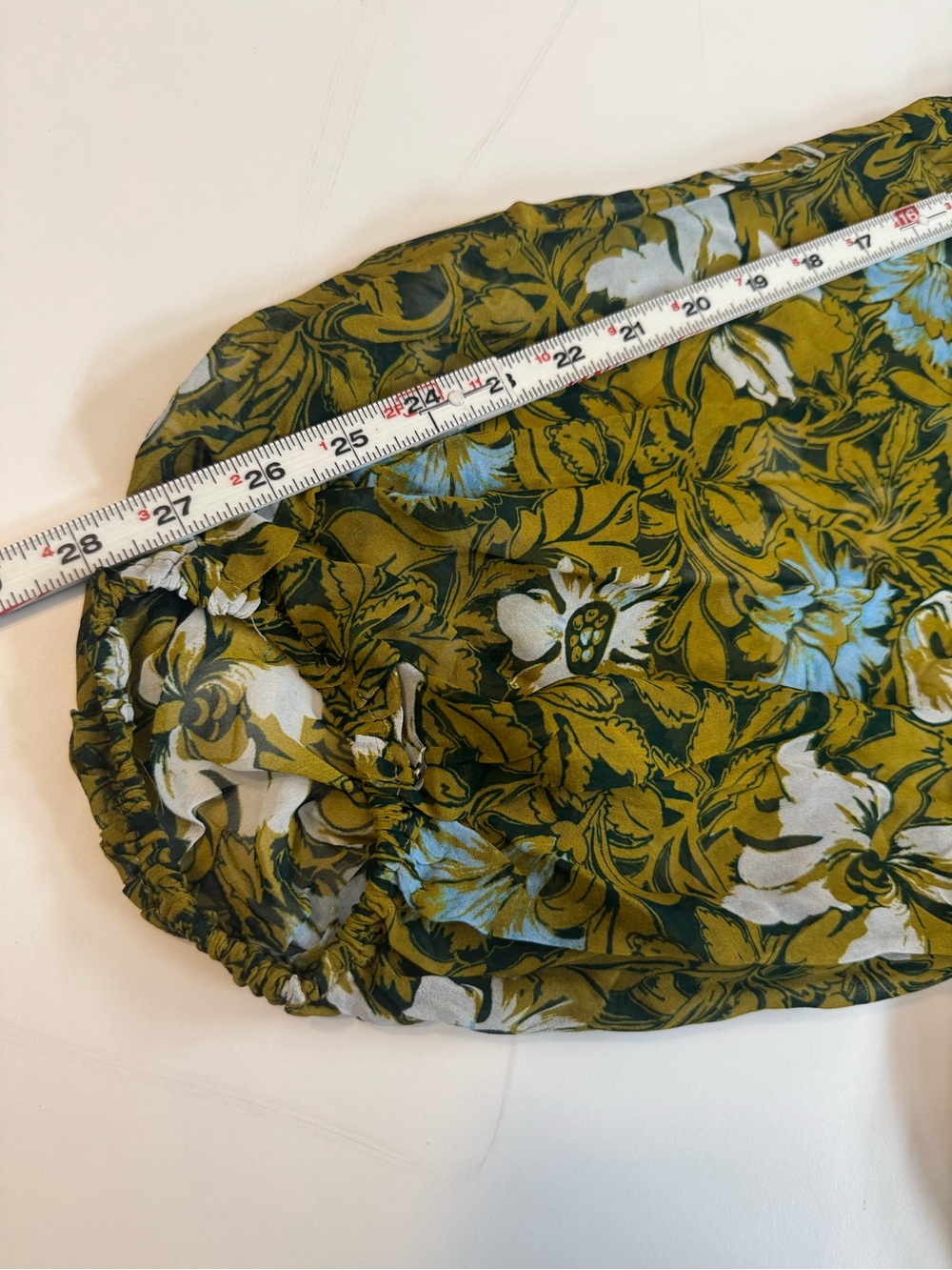 NWT Anthropologie Somerset Long Sleeve Mock Neck Chiffon Maxi Dress Green 2X - Picture 8 of 15